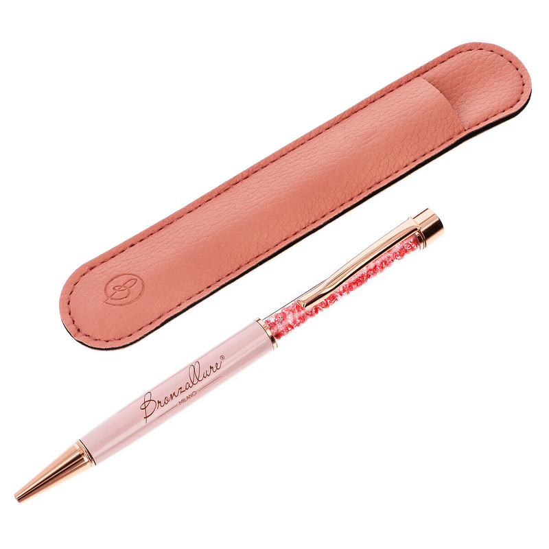 Stylo à bille Bronzallure Rose avec Cristaux