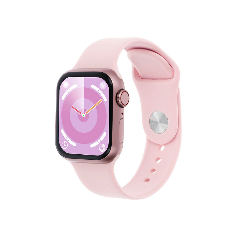 Women's Smartwatch - Rectangular Satin Pink Case 41x35mm