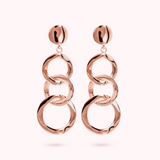 Boucles d'oreilles pendantes multi-cercles