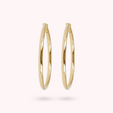 Thin Golden Hoop Earrings