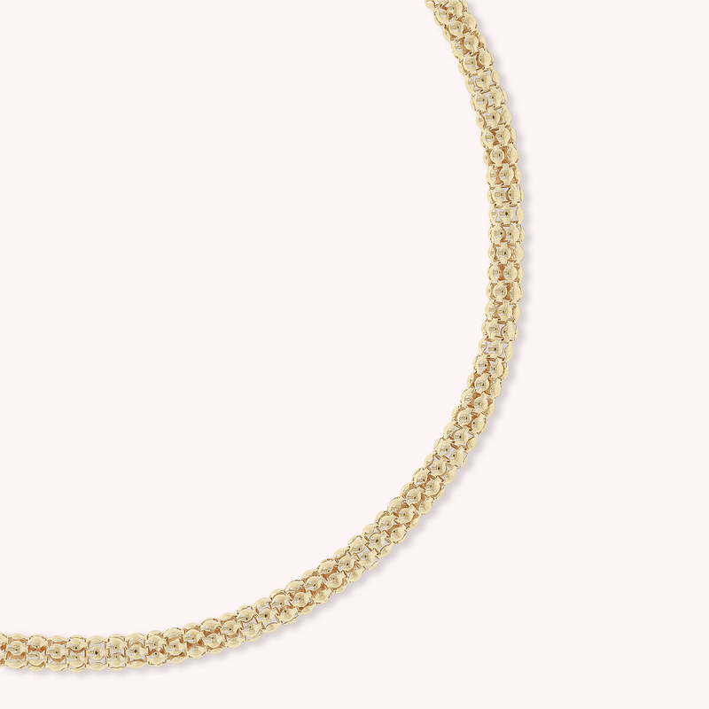 Golden Korean Chain Necklace