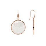 Pendant Earrings with Natural Stone Disc