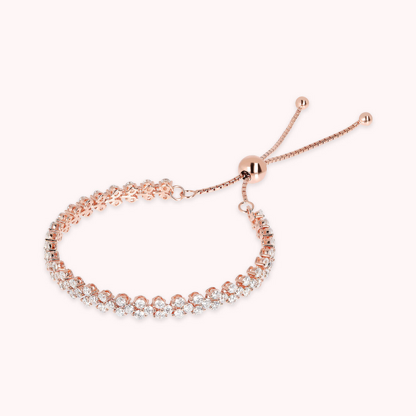 Double Tennis Bracelet with Cubic Zirconia