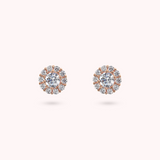 Boucles d'Oreilles Clous Fantaisie en Cubic Zirconia