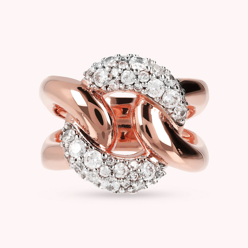 Ring with Cubic Zirconia Element