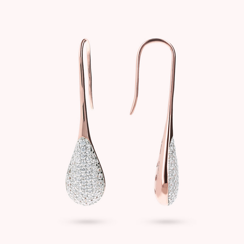 Pavé Drop Earrings