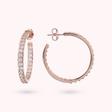 Cubic Zirconia Hoop Earrings