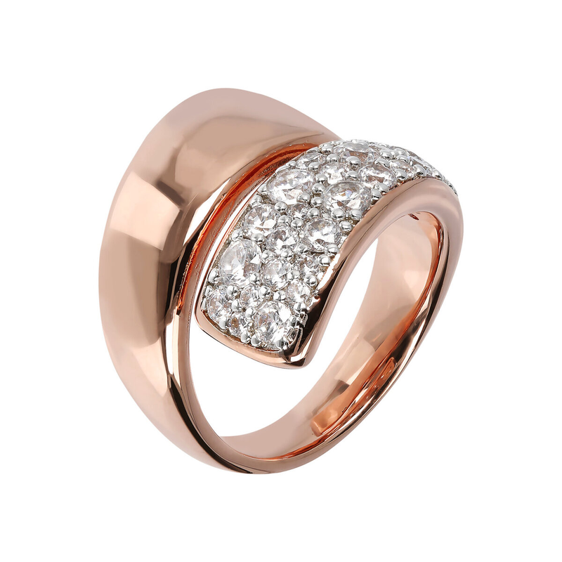 Contrarié-Ring mit Pavé