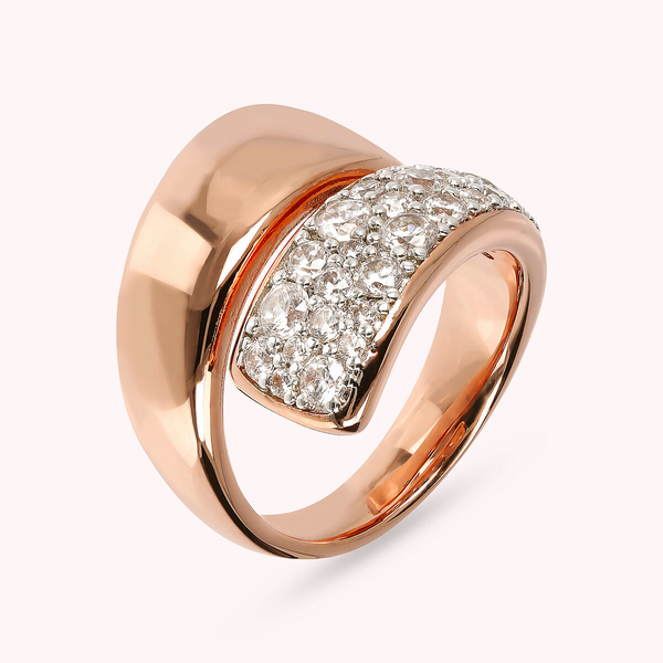 Contrarié-Ring mit Pavé