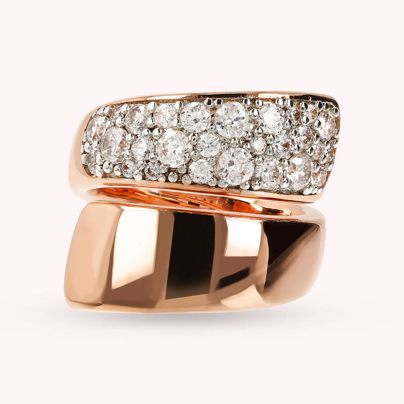 Contrarié Ring with Pavé