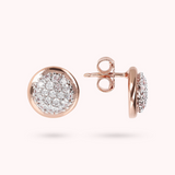 Cubic Zirconia Pavé Stud Earrings