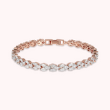 Bracelet Tennis Braid Design avec Cubic Zirconia