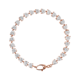 Bracciale Tennis con Cuori in Cubic Zirconia