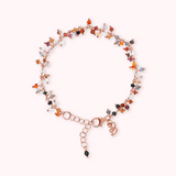 Bracelet with Small Charms in Multicolor Quartz