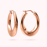 Thick Twisted Hoop Earrings