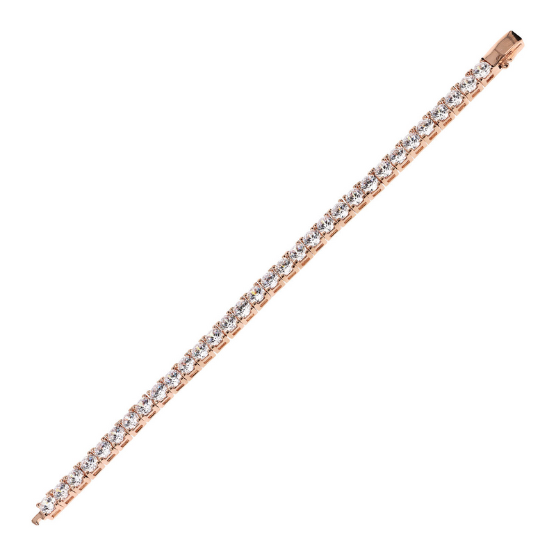 Maxi Tennis Bracelet with Round Cubic Zirconia