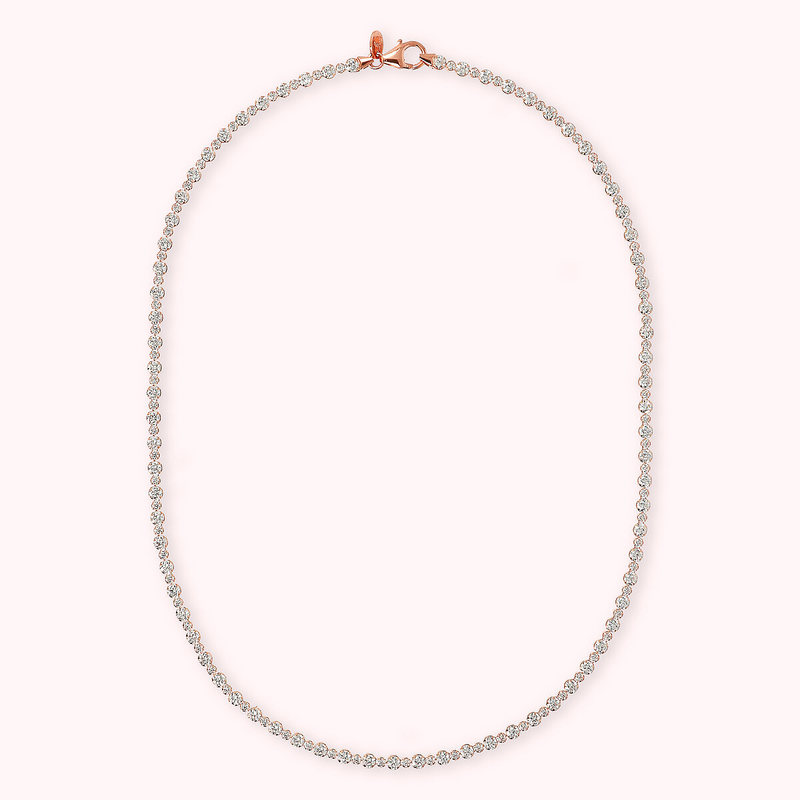 Collana Tennis Mista con Cubic Zirconia