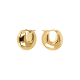 BOUCLES D'OREILLES CRÉOLES HUGGIES BRONZALLURE-BOLD DORÉ