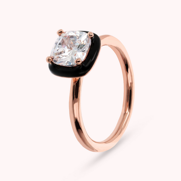 Cocktail Ring with Square Nano Crystal