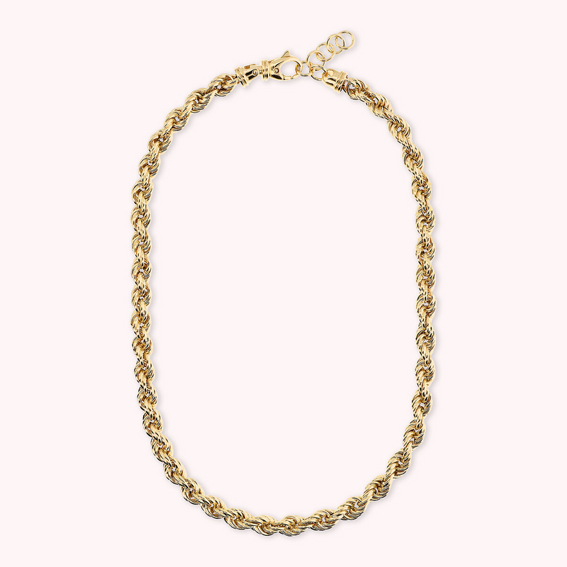 Golden Rope Chain Necklace