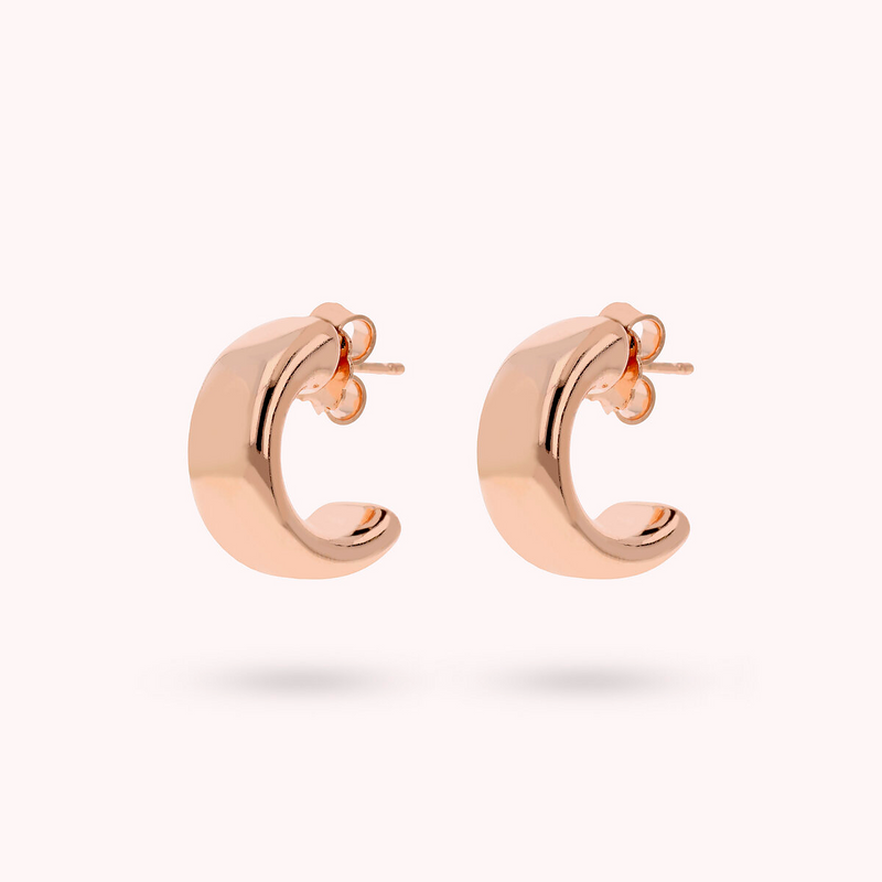 Semicircle Stud Earrings