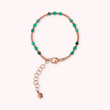 Bracciale con Piccole Bead e Pietre Naturali Sfaccettate