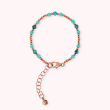 Bracciale con Piccole Bead e Pietre Naturali Sfaccettate