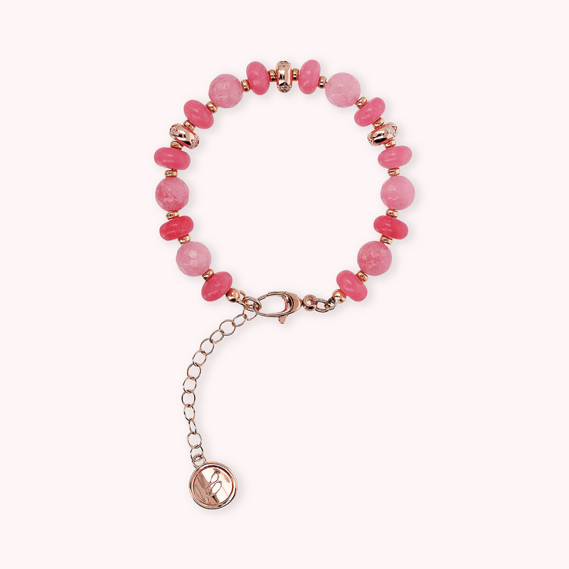 Bracelet avec Rondelle Étoile et Pierres Naturelles