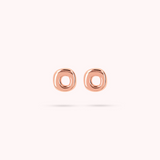 Stud Earrings with Letter