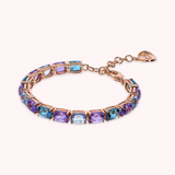 Tennis Bracelet with Mosaic Cut Prism Gems