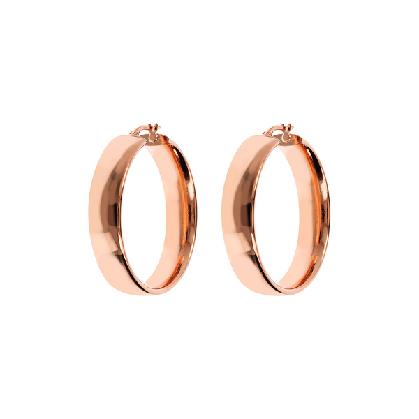 Large Shiny Hoop Earrings