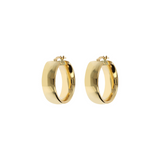 Small Shiny Golden Hoop Earrings