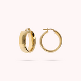 Small Shiny Golden Hoop Earrings