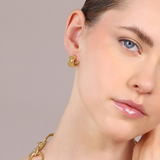 Shiny Golden Hoop Earrings