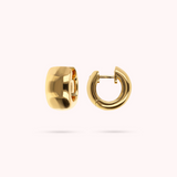 Shiny Golden Hoop Earrings