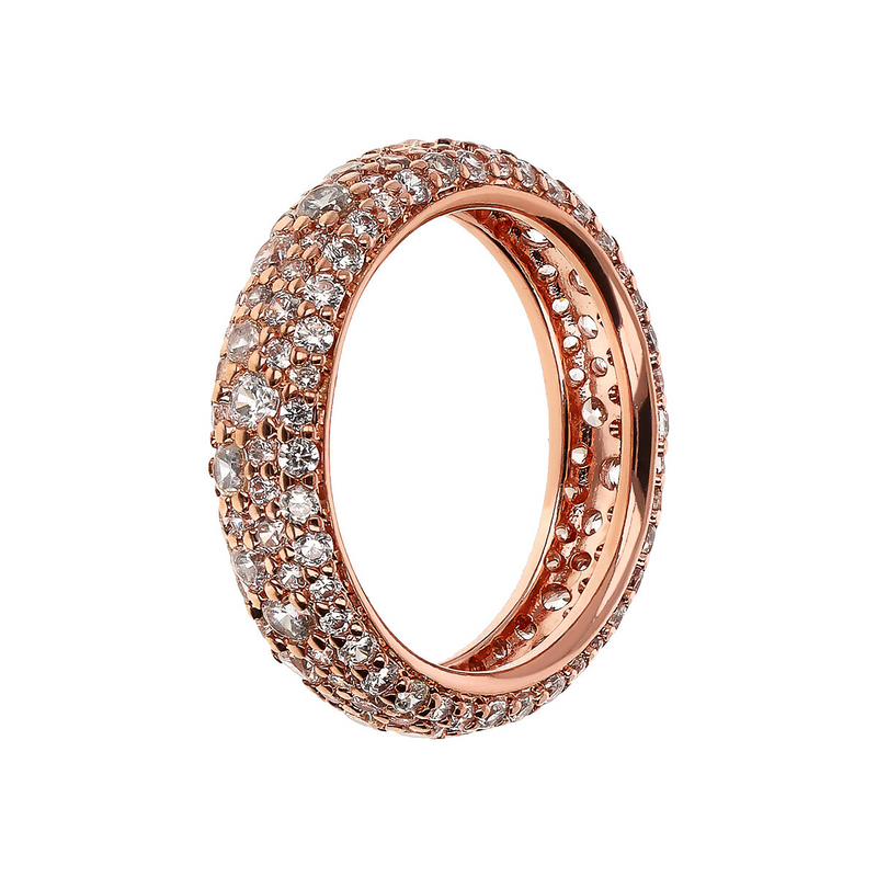 Veretta-Ring mit Pavé-Zirkonia