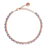 Collana Choker con Prisma Gem Taglio Mosaico