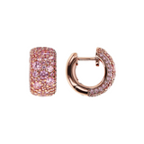 Cubic Zirconia Pavé Hoop Earrings