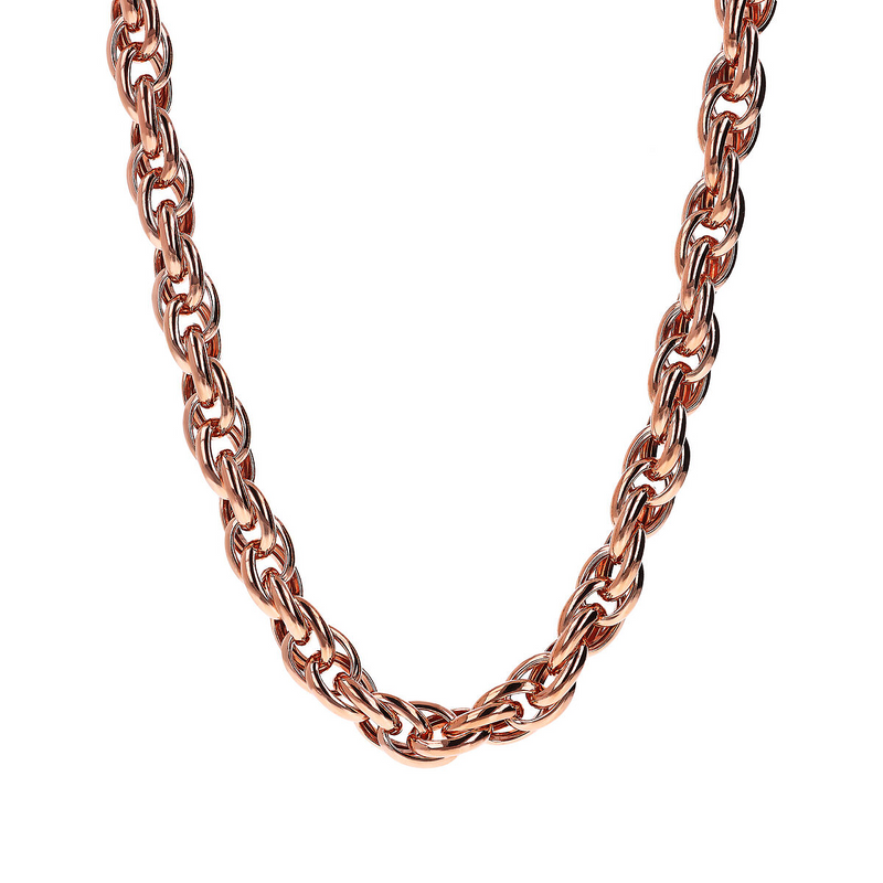 Braided Oval Link Choker Necklace