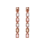 Long Earrings with Prism Gem Mosaic Cut