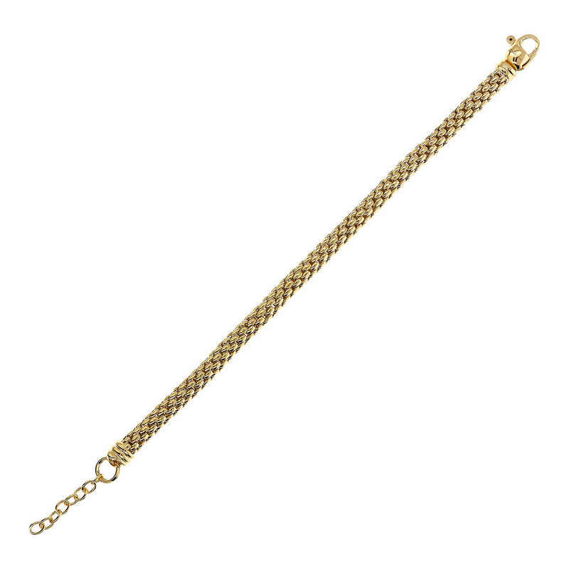 Golden Maxi Popcorn Chain Bracelet