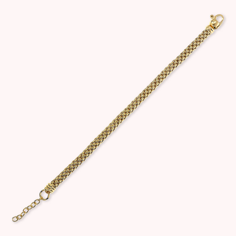 Bracciale Golden Maxi Catena Popcorn