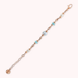 Bracciale con Rondelle in Pietra Naturale e Perle d'Acqua Dolce Ø 6/11 mm