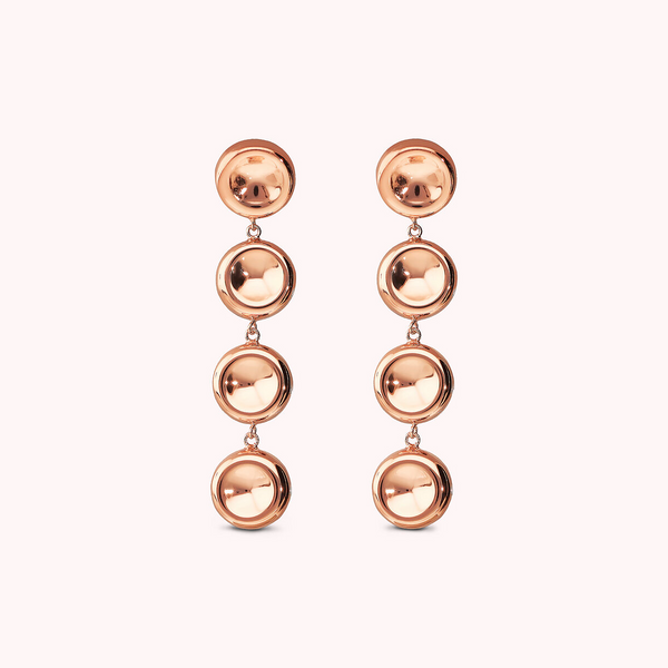 Dangle Earrings with Shiny Buttons