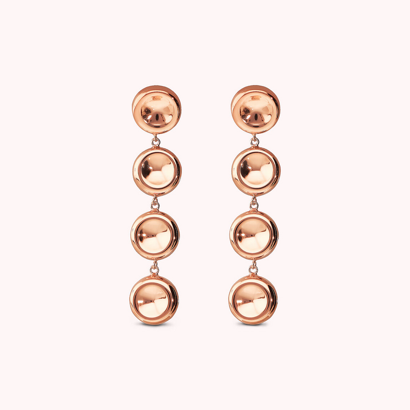 Dangle Earrings with Shiny Buttons