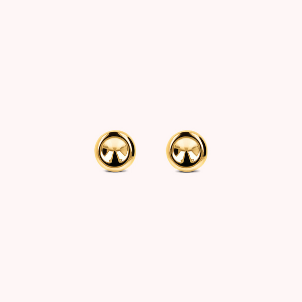 Shiny Golden Stud Earrings