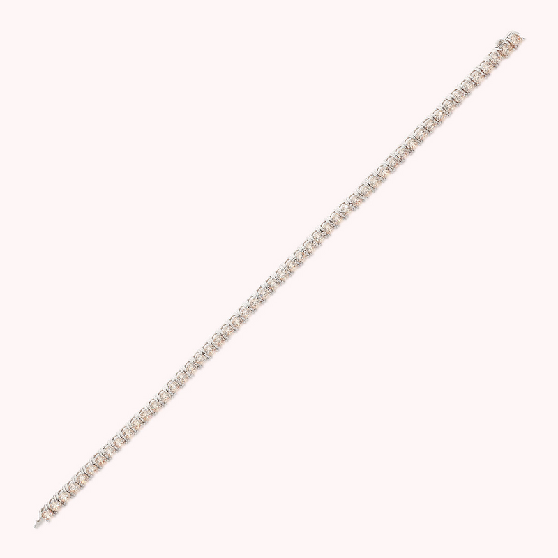 Tennis Bracelet with Round Cubic Zirconia