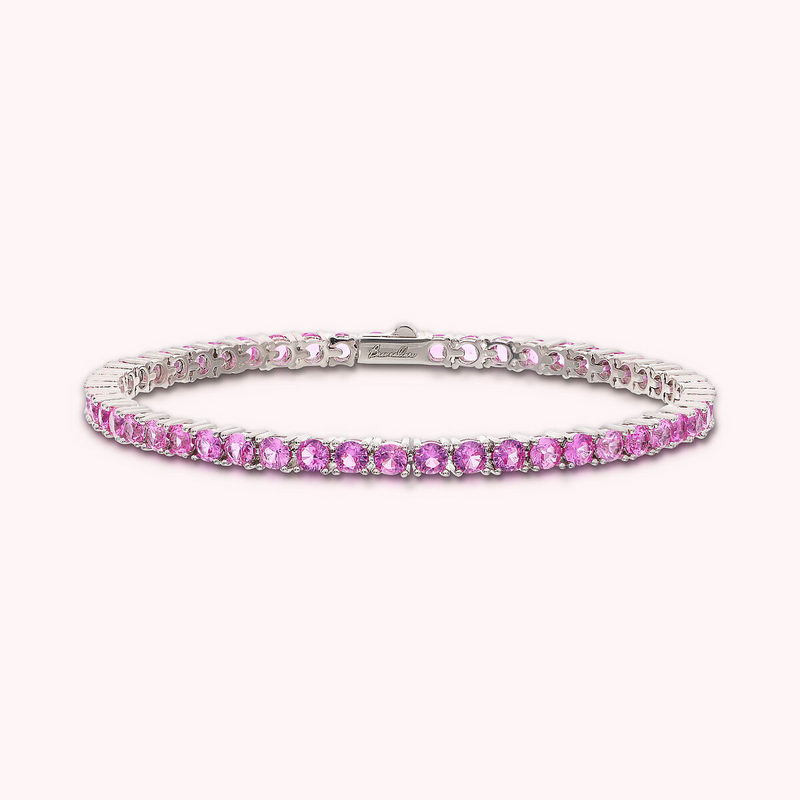 Bracelet Tennis avec Zirconia Cubique Ronde