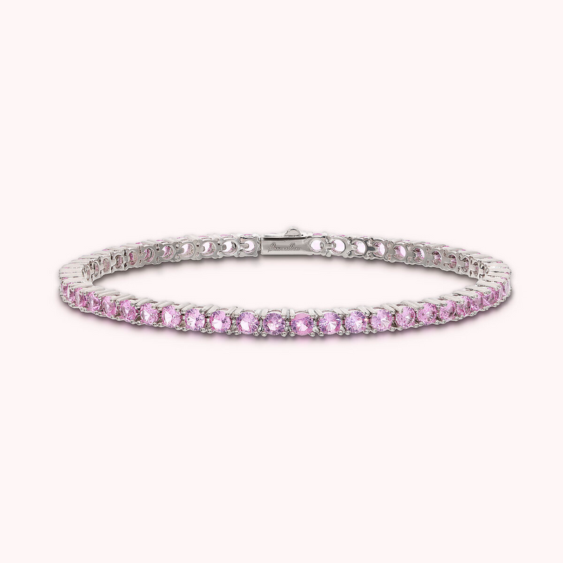 Bracelet Tennis avec Zirconia Cubique Ronde